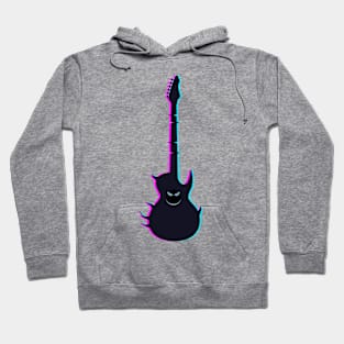 guitar glitch effect Hoodie